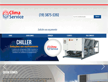Tablet Screenshot of climaservice.com.br